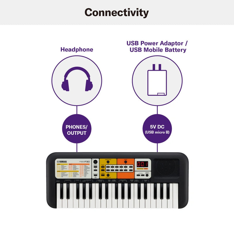 Yamaha PSS-F30 Mini Keyboard For Kids (Made in India)