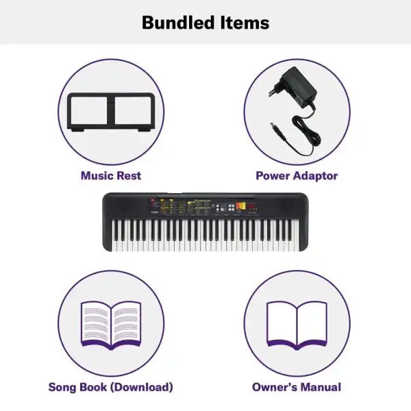 Yamaha PSR-F52 Portable Keyboard with 61 Keys