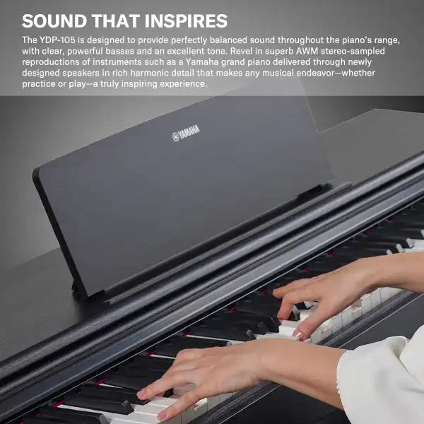 Yamaha YDP-105 Arius Digital Piano ( Bench Included and Home Installation)