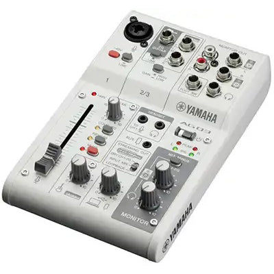 Yamaha AG03MK2 Live Streaming Mixer White