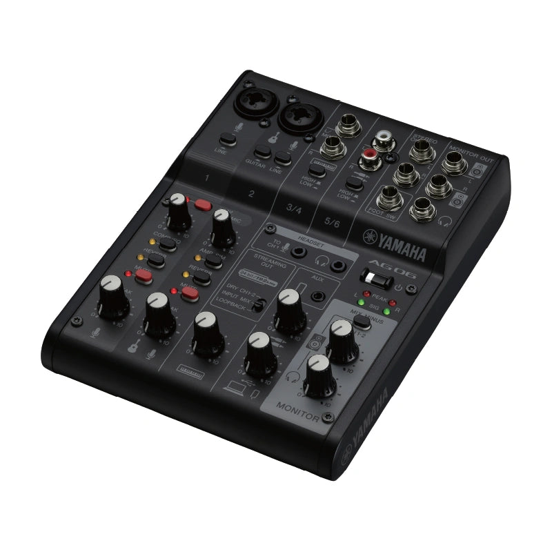 Yamaha AG06MK2 Live Streaming Mixer Black