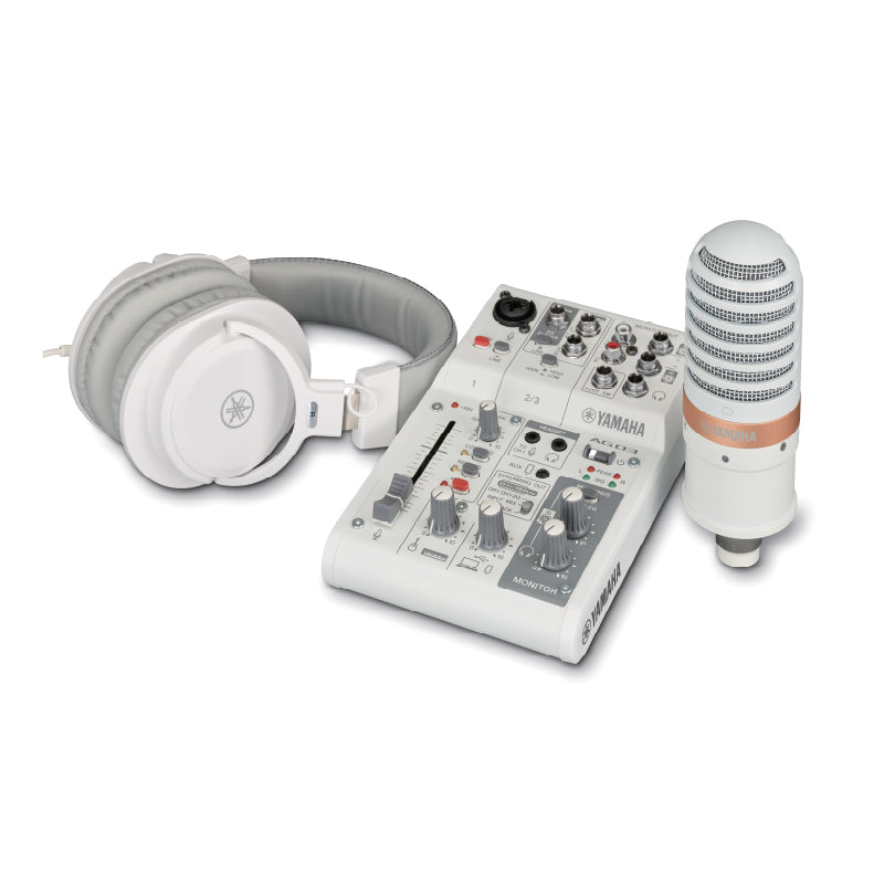 Yamaha AG03MK2 LSPK Live Streaming Pack White