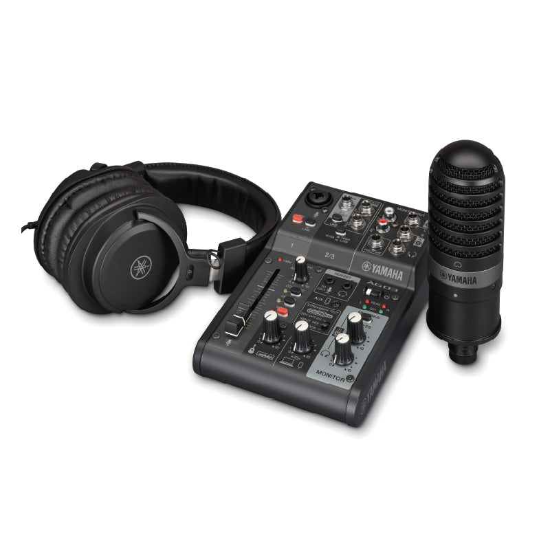 Yamaha AG03MK2 LSPK Live Streaming Pack Black