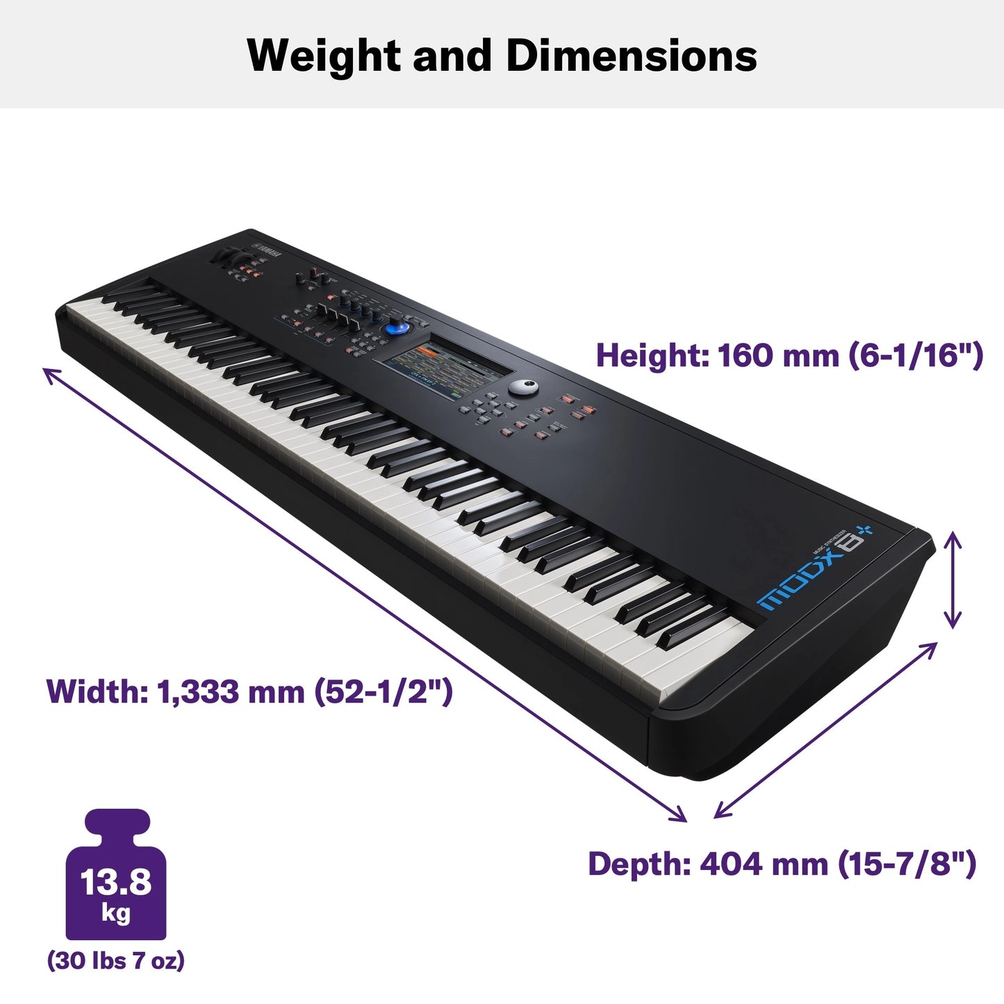 Yamaha MODX8+ Synthesizer With 88 Keys