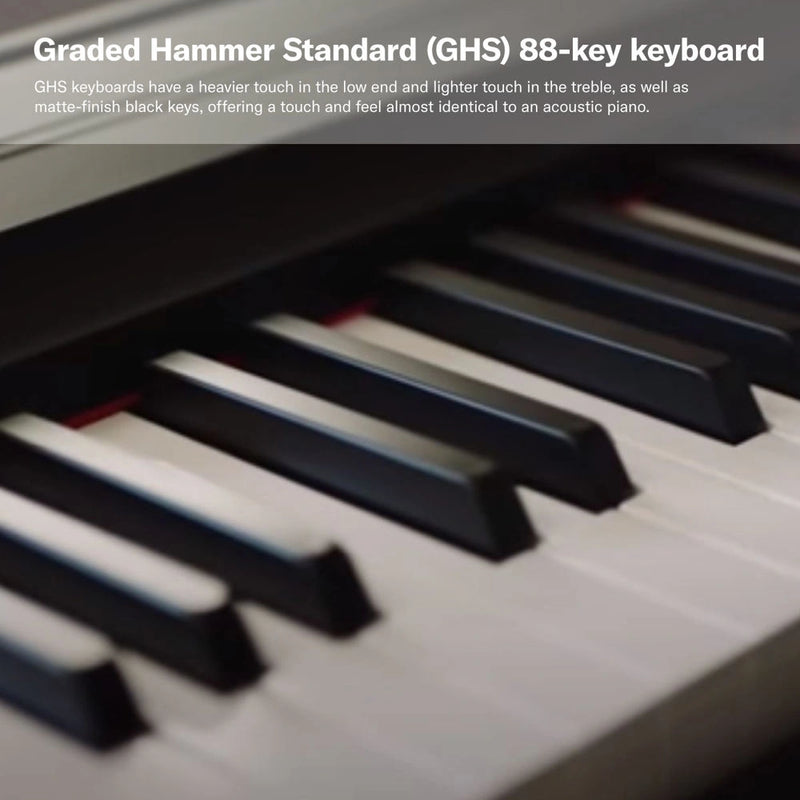 Yamaha P-125AB Digital Piano With 88 Keys (Portable Digital Piano) Adaptor Included