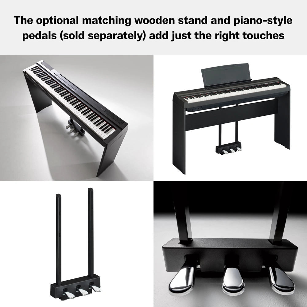 Yamaha P-125AB Digital Piano With 88 Keys (Portable Digital Piano) Adaptor Included