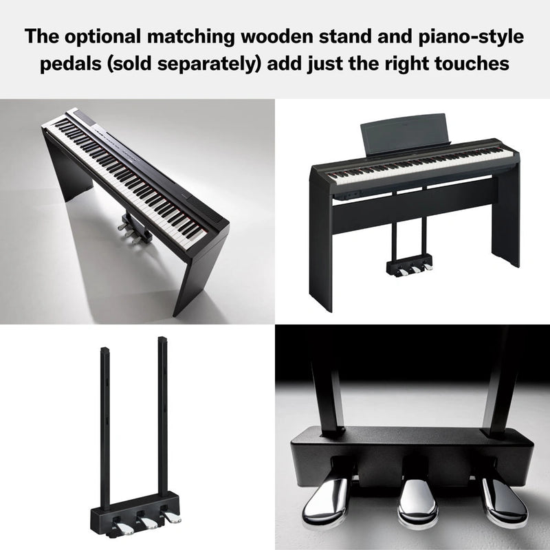 Yamaha P-125AB Digital Piano With 88 Keys (Portable Digital Piano) Adaptor Included