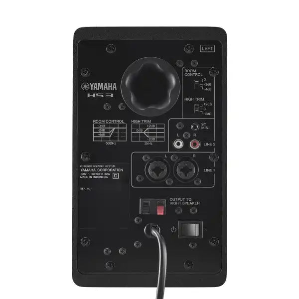 Yamaha HS3 (Black) Powered Studio Monitors (Sold in Pair)