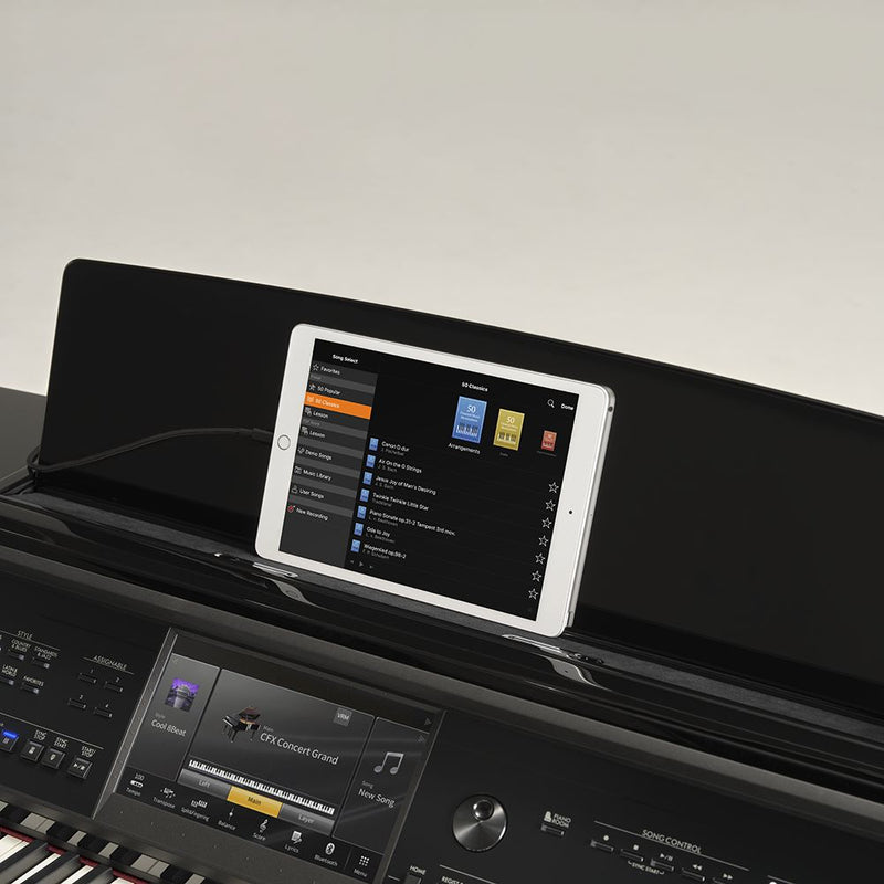 Yamaha CVP-909PE Polished Ebony Clavinova Digital Piano With Bench (with Home Installation)