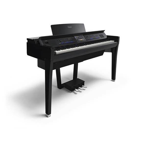 Yamaha CVP-909PE Polished Ebony Clavinova Digital Piano With Bench (with Home Installation)