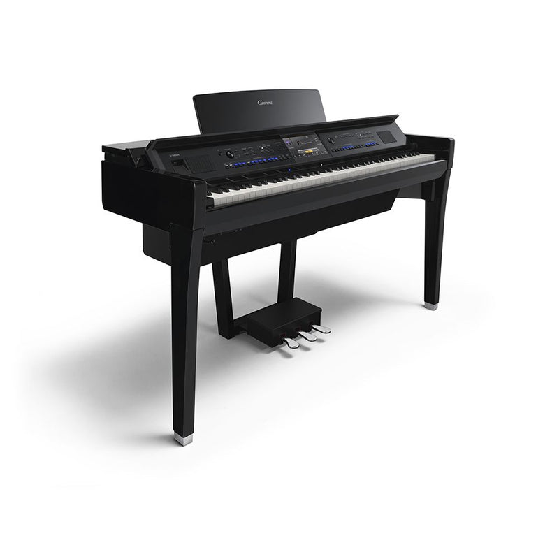Yamaha CVP-909PE Polished Ebony Clavinova Digital Piano With Bench (with Home Installation)