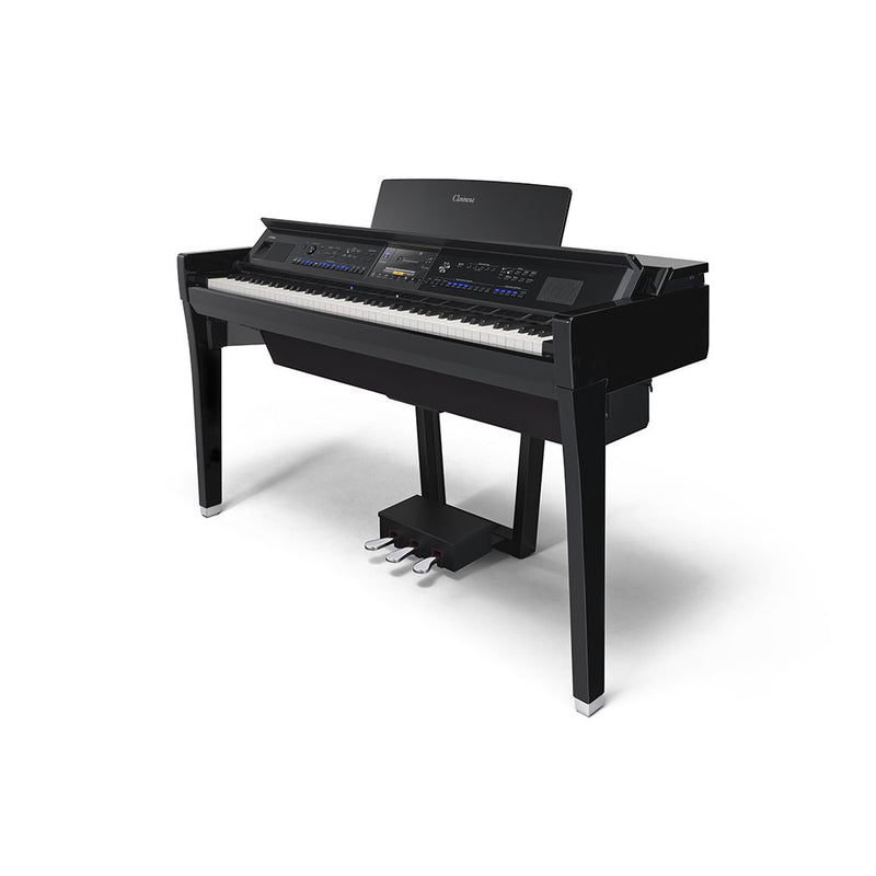 Yamaha CVP-909PE Polished Ebony Clavinova Digital Piano With Bench (with Home Installation)