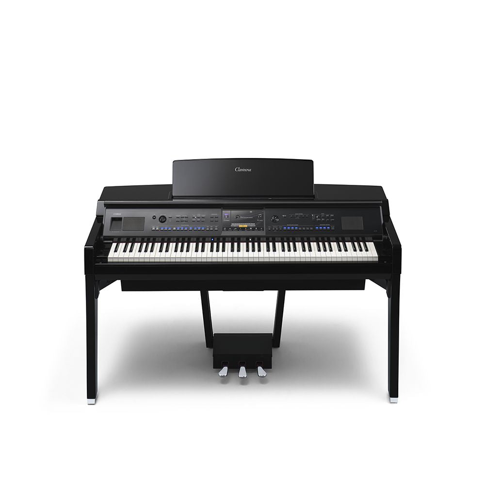 Yamaha CVP-909PE Polished Ebony Clavinova Digital Piano With Bench (with Home Installation)
