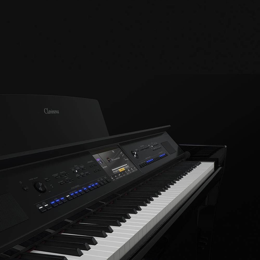 Yamaha CVP-909PE Polished Ebony Clavinova Digital Piano With Bench (with Home Installation)