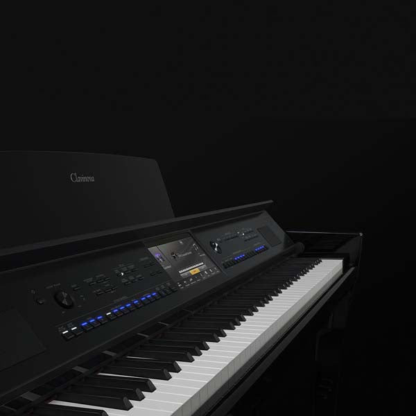 Yamaha CVP-909PE Polished Ebony Clavinova Digital Piano With Bench (with Home Installation)